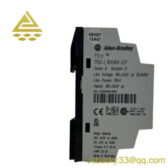AB Control Systems 1760L18AWAEX Pico Controller with RTC, 18 I/O Expandable, AC Module