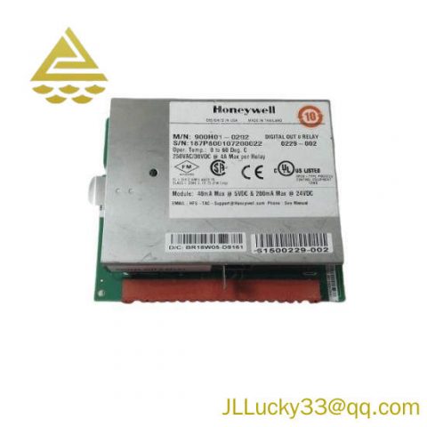 Honeywell 900H01-0202 Digital Output Module, Relays, 8 Channel