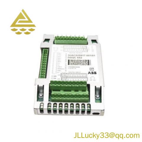 ABB DSQC652 3HAC025917-001/01 I/O Unit - Advanced Industrial Control Solution