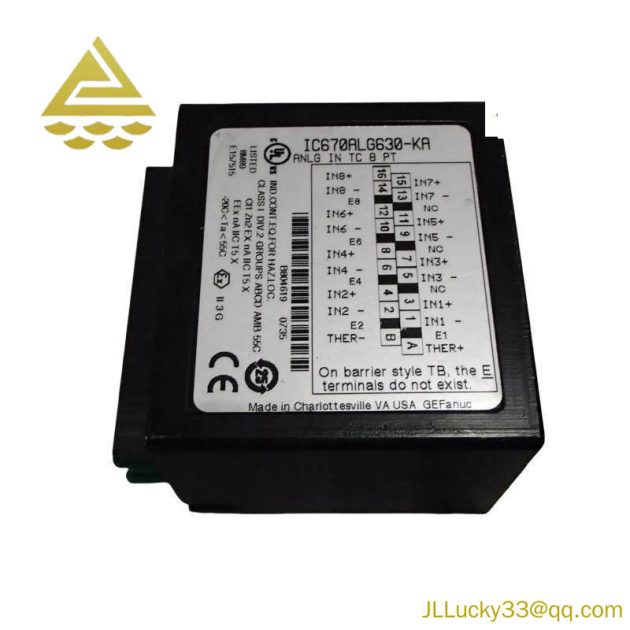 GE Fanuc IC670ALG630 Analog Input Module, High-Performance PLC for Industrial Automation