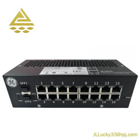 GE IS420ESWBH1A Industrial Ethernet Switch, Fiber & Copper Ports, Mark VIe Series