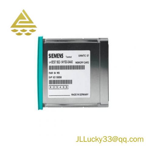 Siemens 6ES7952-0KH00-0AA0 Flash Memory Module: Efficient Data Storage Solution for Industrial Applications