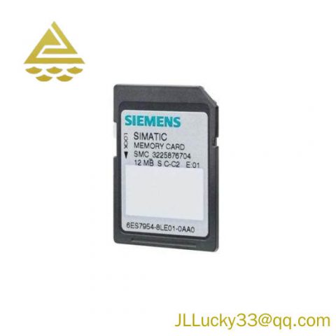 Siemens 6ES7954-8LB01-0AA0: Industrial Memory Card for Control Systems
