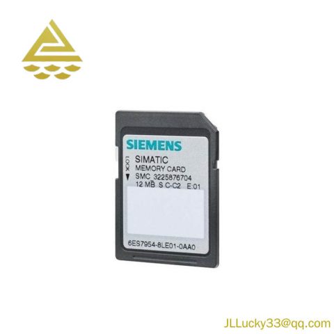 SIEMENS 6ES7954-8LE03-0AA0 Micro Memory Card, Designed for Precision Control Solutions