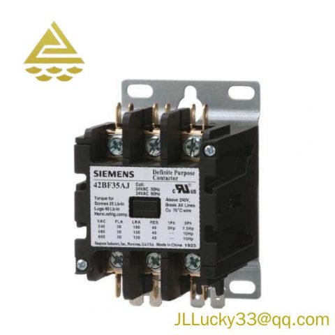 Siemens Furnas 42BF35AF Definite Purpose Contactor - Advanced Switching Solutions for Industrial Control