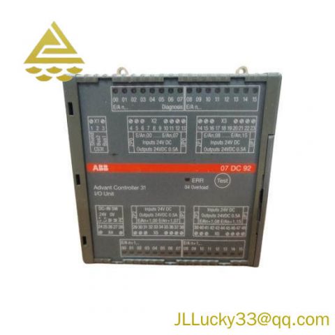 ABB 07DC92 GJR5252200R0101 Digital I/O Module, Precision Control Solutions