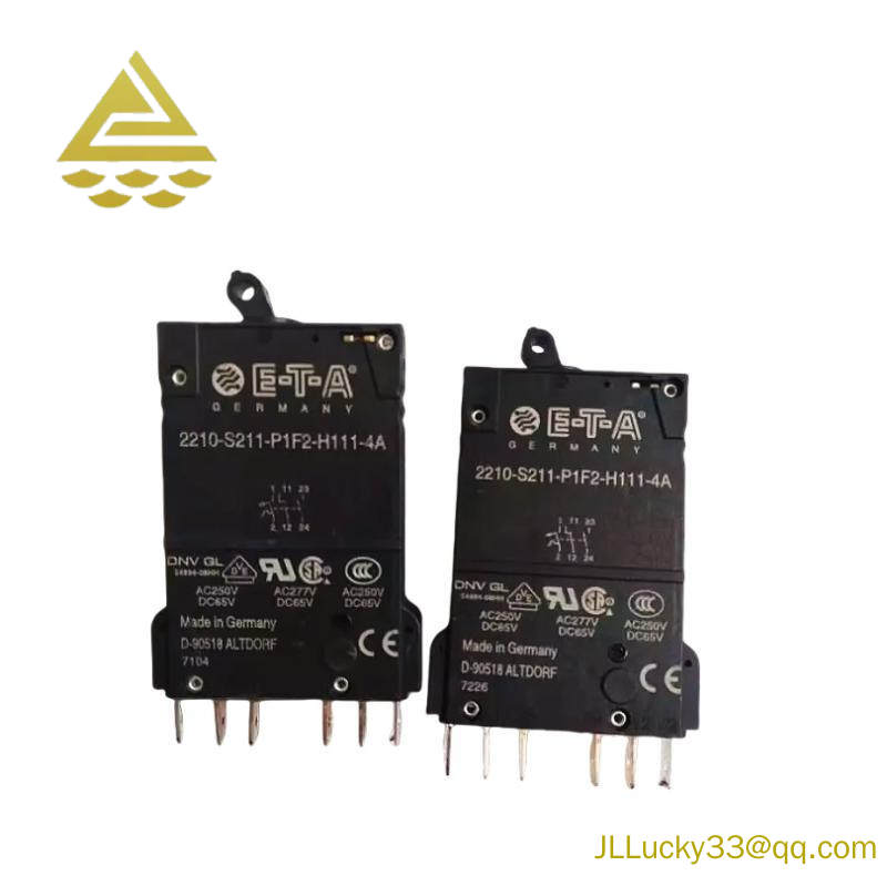 eta_2210-s211-p1f2-h111-4a_circ_brkr_thrm.jpg ETA Modular Circuit Breaker, 2210-S211-P1F2-H111-4A, Thermal Type