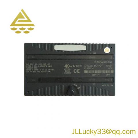 GE IC200ALG320 Analog Output Module: Advanced Control in Industrial Automation