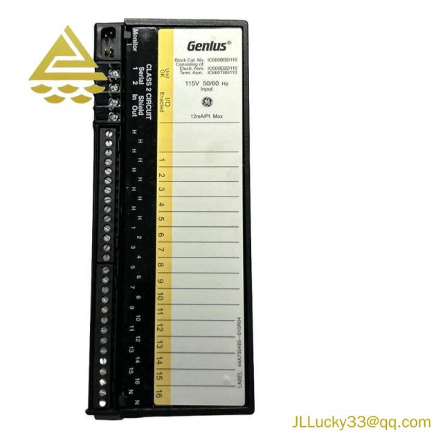 GE IC660BBD110 High-Speed Digital Input Module, 16 Channels, 24VDC