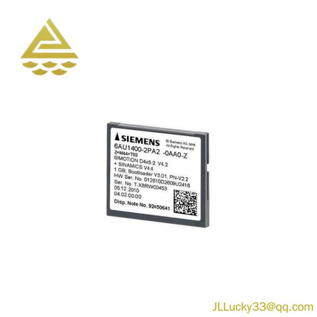 SIEMENS 6AU1400-2PA02-0AA0 1 GB Compact Flash Card for Industrial Control Systems