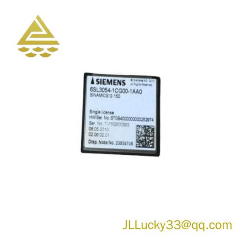 Siemens 6SL3 054-1CG00-1AA0 Compact Flash Card: Industrial Control Module