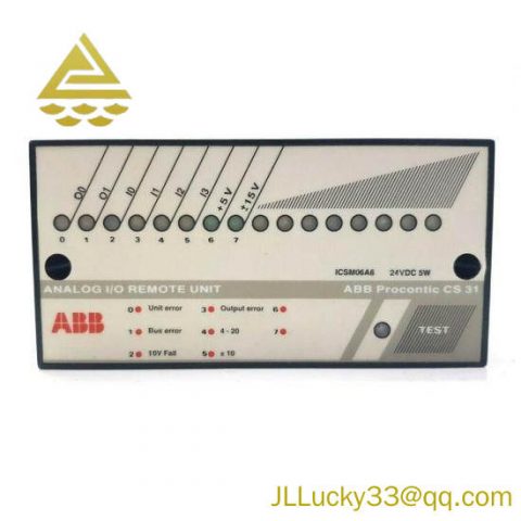 ABB ICSM06A6 Analog I/O Remote Unit - Advanced Control & Monitoring Solution