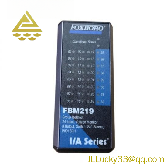 FOXBORO FBM219 P0916RH: Industrial Grade Group Isolated 24 Input Voltage Monitor