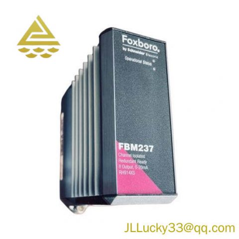FOXBORO FBM237 RH914XS: Channel Isolated 8-Input Module for Advanced Process Control