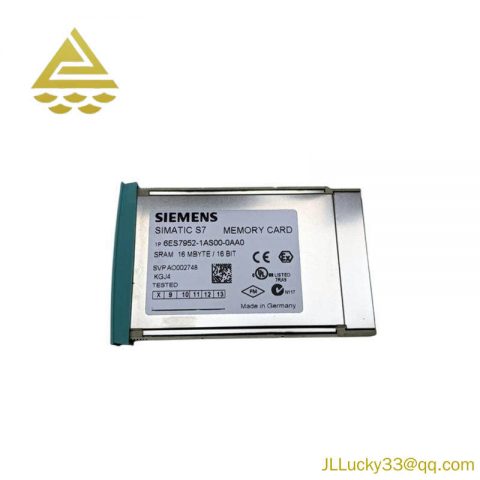SIEMENS 6ES7952-1AS00-0AA0 - High-Performance RAM Memory Card for S7-400 Control Systems
