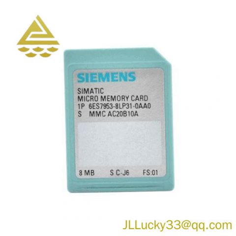 Siemens 6ES7 953-8LP31-0AA0 Memory Card for Industrial Control Systems