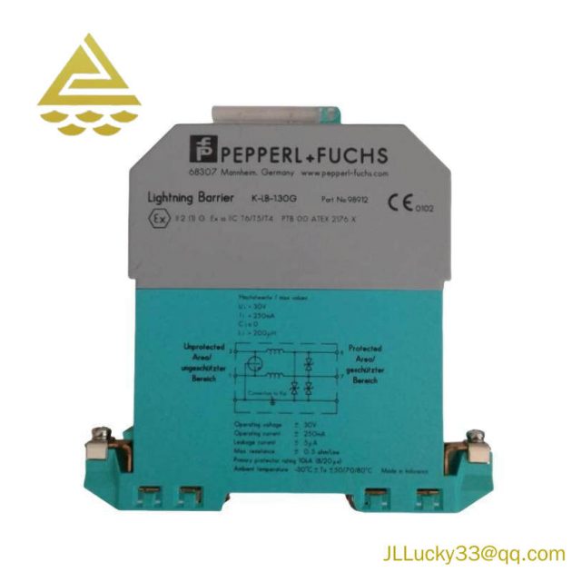 P+F K-LB-1.30G Surge Protection Barrier, Lightning and Surge Protection for Industrial Signals